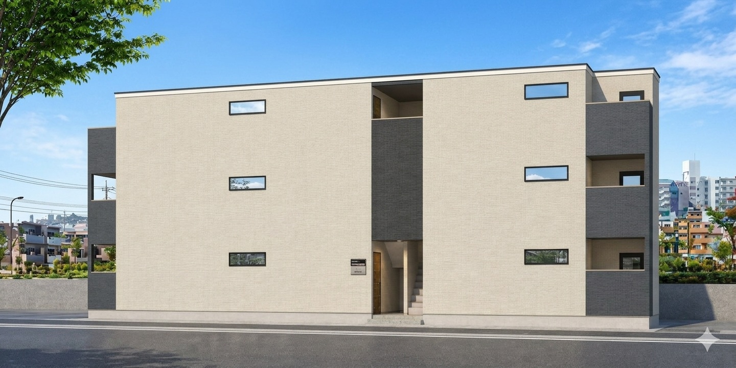 【完成見学会開催！】大阪で変形地・狭小地を活かすアパート建築