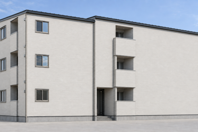 変形地も最大活用!3階建て木造アパート